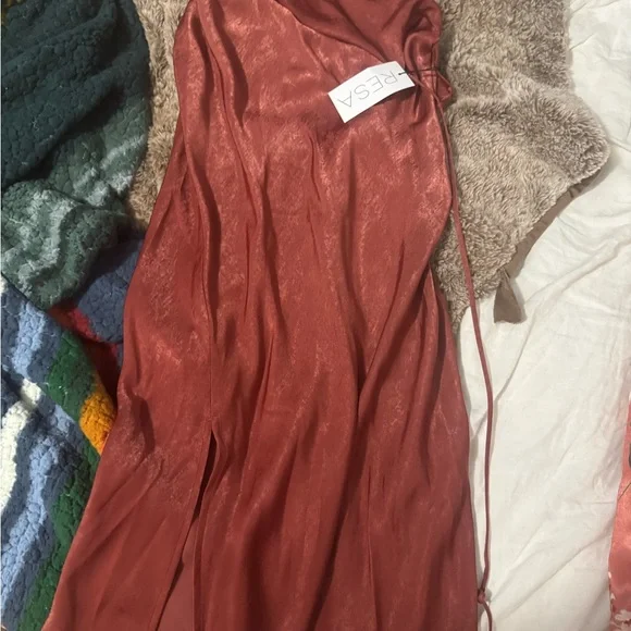 RESA Marsala Red Midi Dress - Picture 2 of 2